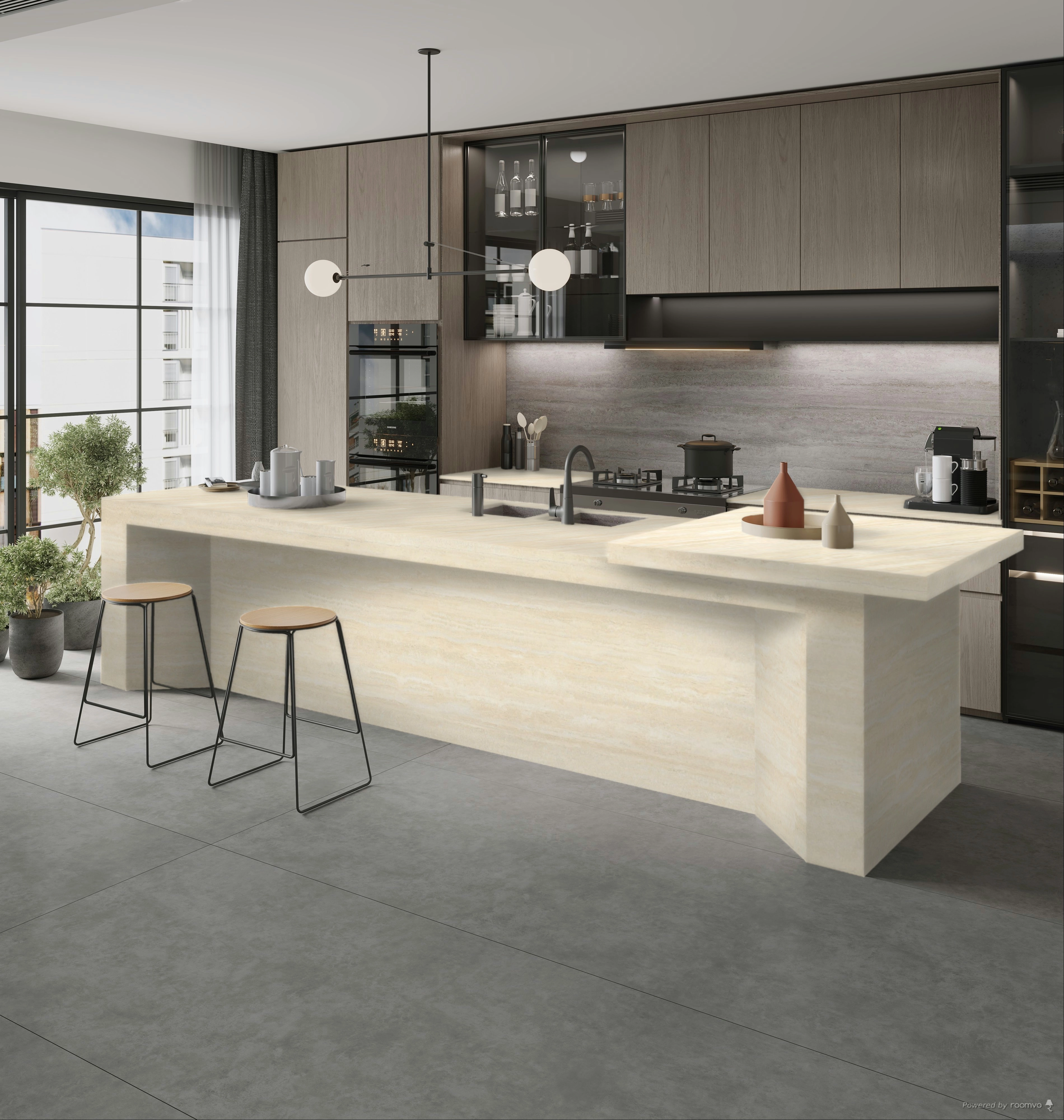 EARTH TRAVERTINE IVORY MAT 160x320 — 4