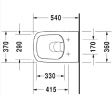 Set vas WC suspendat Duravit Dura Style 45510900A1