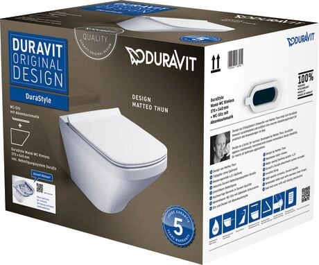 Set vas WC suspendat Duravit Dura Style cu capac Soft-Close — 5