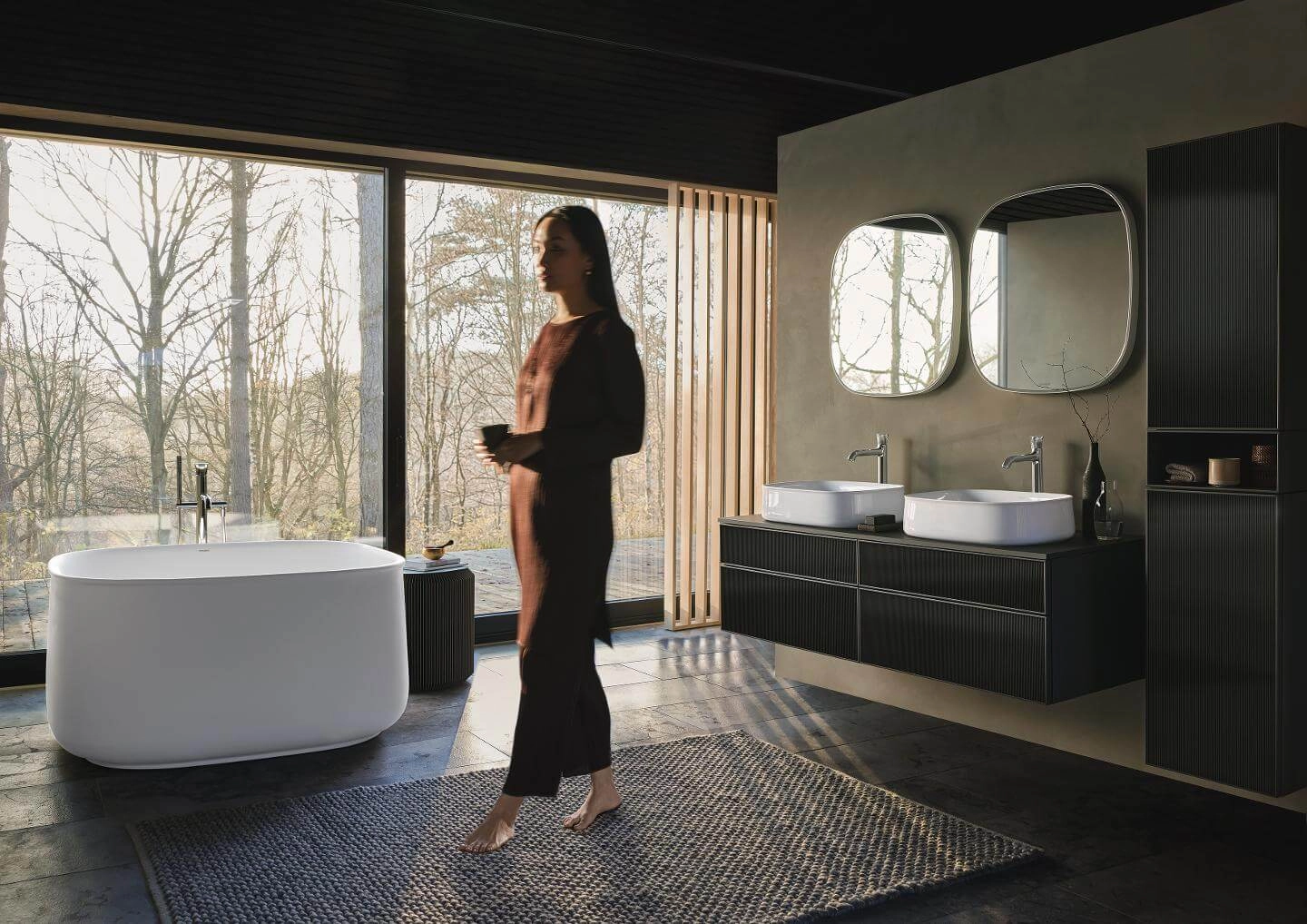 Cada Freestanding Duravit Zencha 125 x 125 — 3