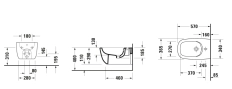 Подвесное биде Duravit Aurena HG+ 272115AA00