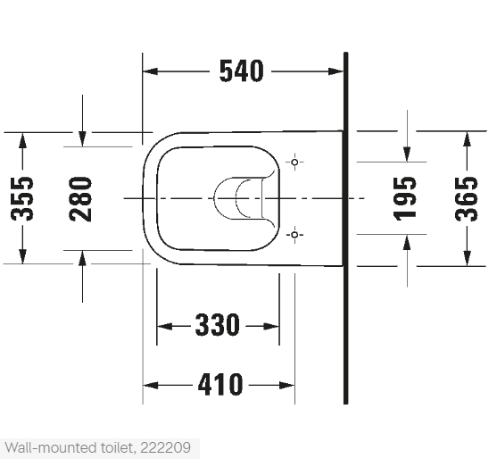 Vas WC suspendat Duravit Happy D.2 Anthracite — 4