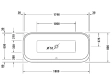 Ванна Freestanding Duravit Happy D.2 180 x 80