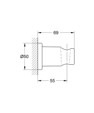 Suport para duș Grohe Rainshower Cool Sunrise 27074GL0