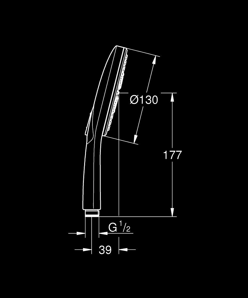 Para duș cu 3 pulverizări Grohe Rainshower SmartActive 22127KF0