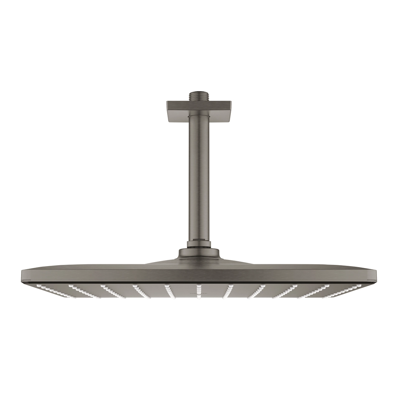 Pălărie duș cu braț Grohe Rainshower Mono Cube 310x310 Brushed Hard Graphite — vedere 2
