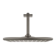 Pălărie duș cu braț Grohe Rainshower Mono Cube Brushed Hard Graphite 26566AL0 31x31 cm