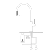 Baterie bucătărie cu filtru Omnires Switch SW9057-FD1BL