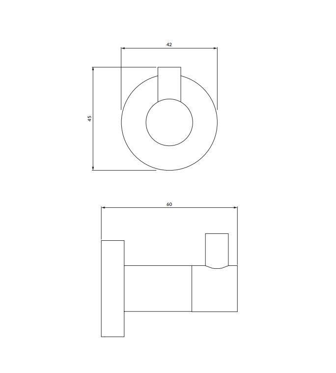 Крючок для полотенец OMNIRES Modern Project MP60110GR — 4