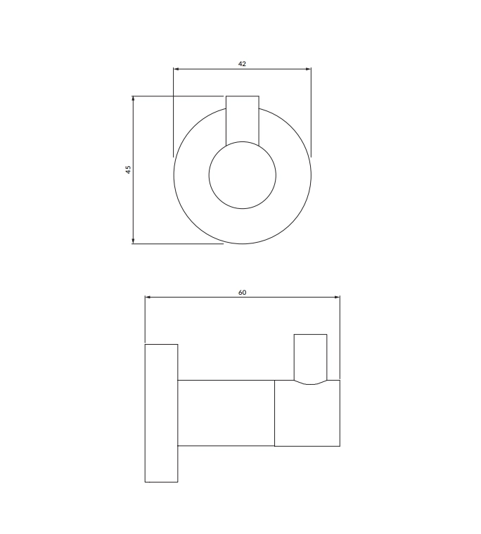 Cuier OMNIRES Modern Project Grafit Periat MP60110GR