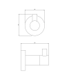 Cuier OMNIRES Modern Project Grafit Periat MP60110GR