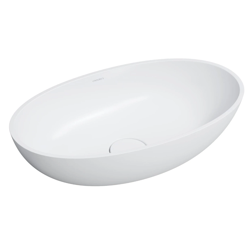 Lavoar pe blat OMNIRES SHELL M+ 60 x 35 cm SHELLUNBM