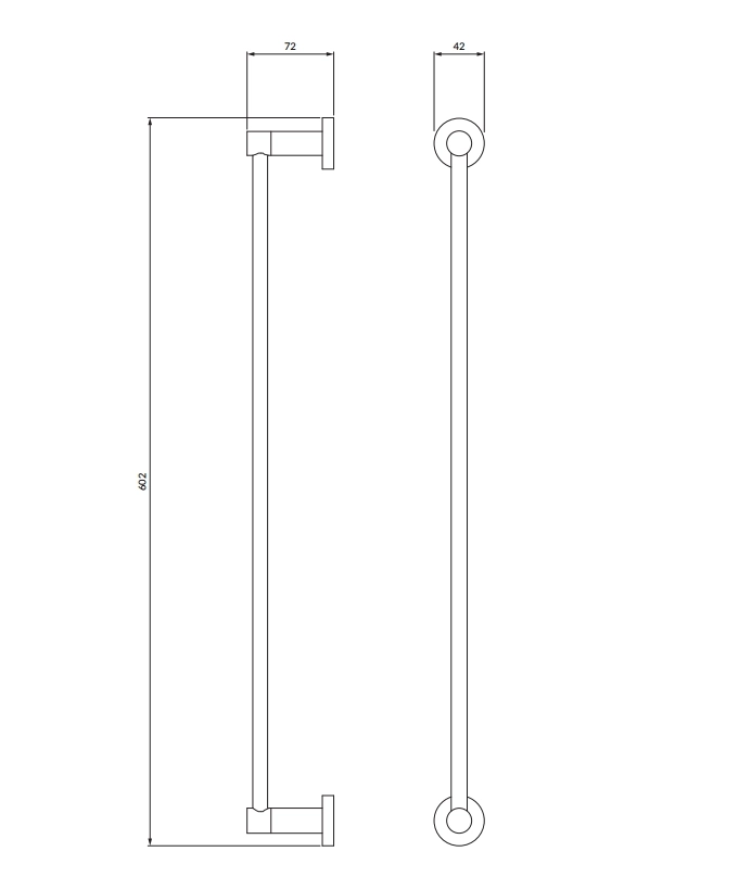 Suport Prosop OMNIRES Modern Project Auriu periat 60 cm MP60216GLB