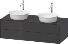 Mobilier DURAVIT White Tulip, Natural Oak/White Satin Mat 1300mm