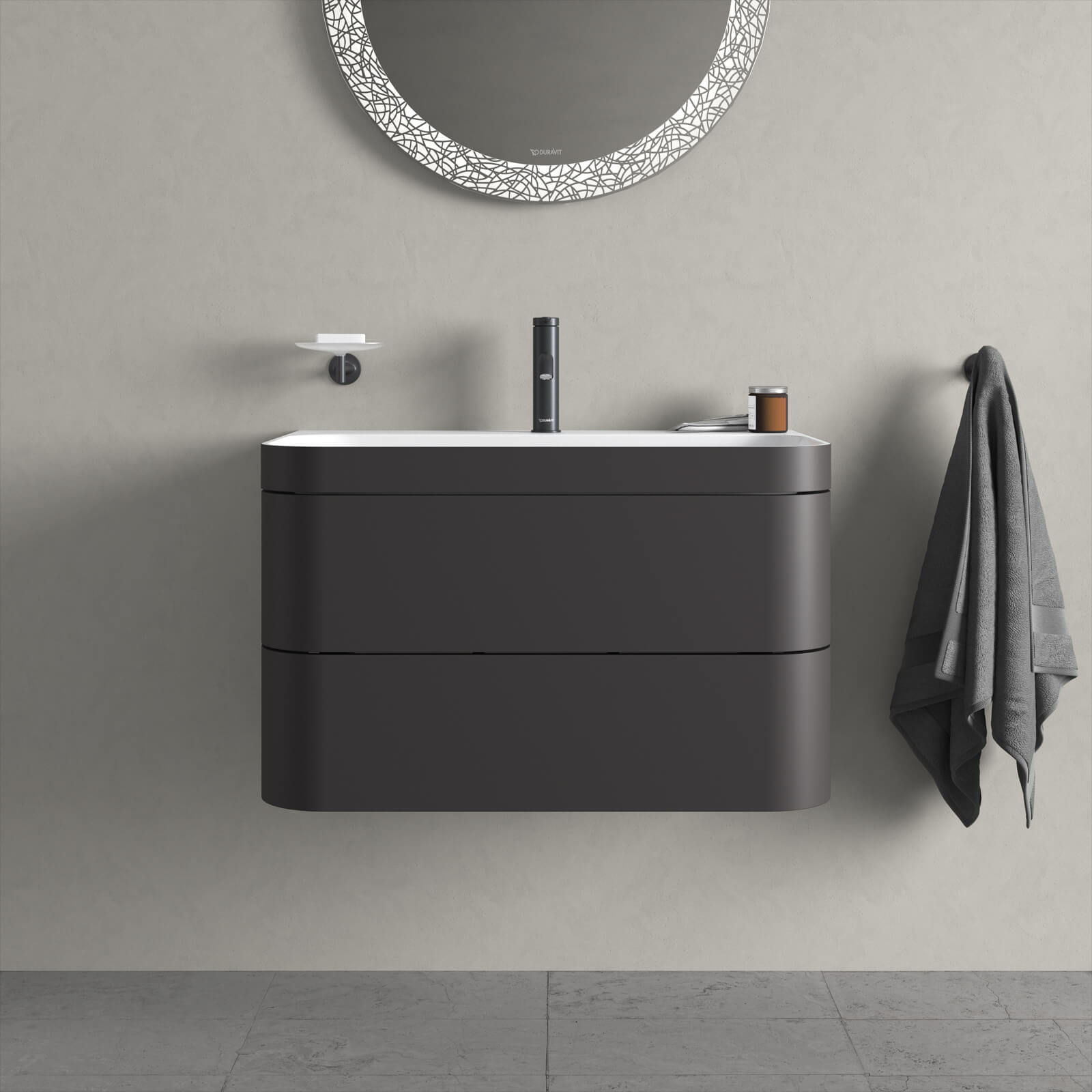Mobilier DURAVIT HAPPY D.2 Graphite Super Matt 1175mm — 4