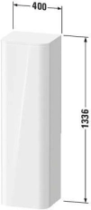 Dulap DURAVIT Happy D.2, Graphite Super Matt H-1320mm