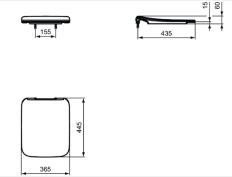 Крышка для унитаза Ideal Standard Strada II Soft Close (T360101)