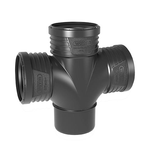 Cruce 90° scurgere fonoabsorbanta 110x110 Wavin SiTech — 1