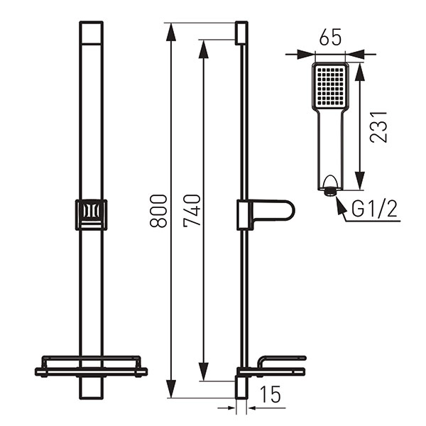 Bara dus Ferro Quadro N110 — 2