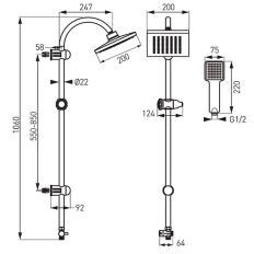 Bara dus Ferro Squerto NP22-BL