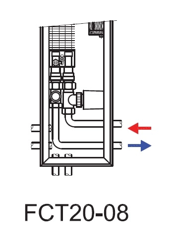 Ventiloconvectoare de pardoseala ingropate ISAN  DYNAMIC FCT20-08 230V — 3