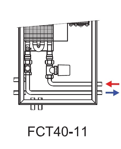 Ventiloconvector de pardoseala ingropat ISAN - DYNAMIC FCT40-11- 4400 — 3