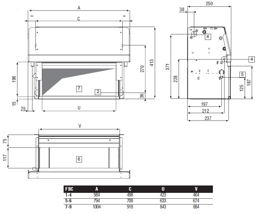 VentiloconvectoR necarcasat, GALLETTI - Estro FBC F3BC — 2