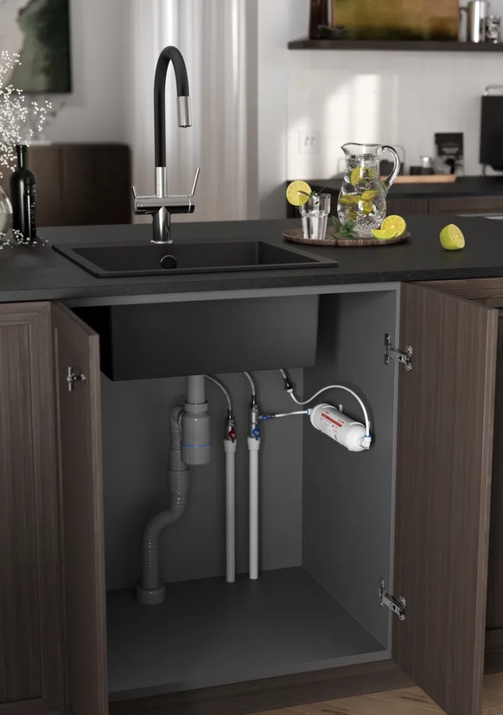 Смеситель кухонный для фильтра Ferro Filtrata с фильтром из активированного угля и наносеребра
