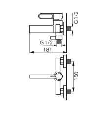 Смеситель для ванны FDesign Zaffiro White FD1-ZFR-1-33