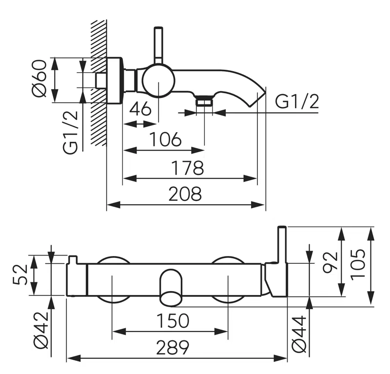 Baterie cada Ferro Ciriculus cu set de duș — 3