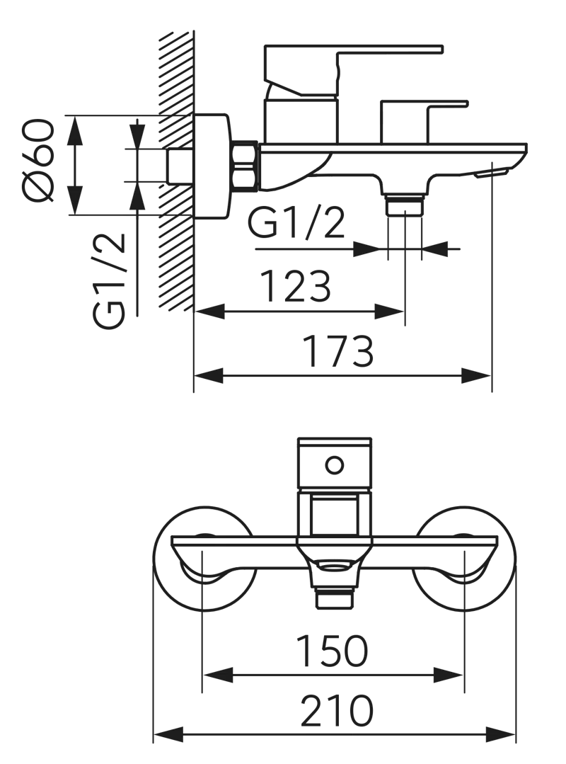 Смеситель для ванны Ferro Talassa — 3