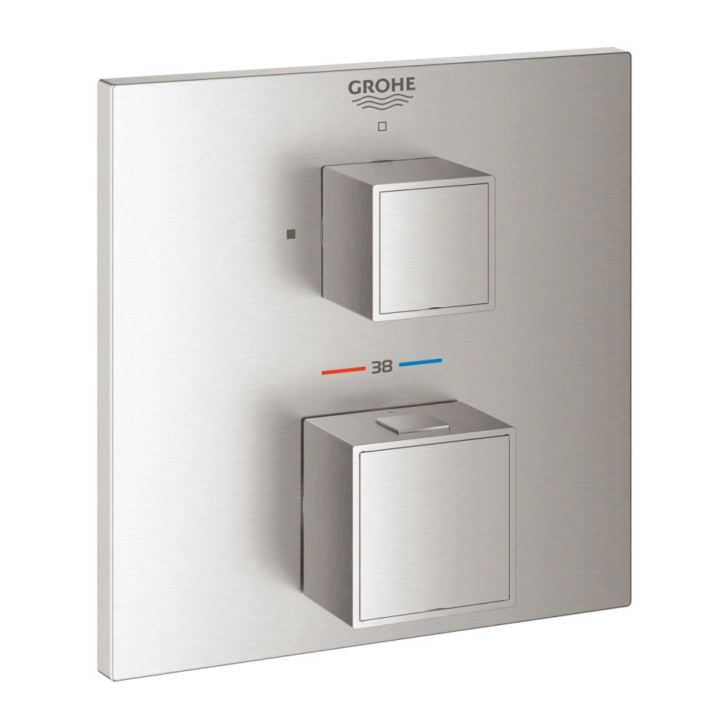 Baterie duș încastrată termostatată 1 cale Grohe GRT Supersteel