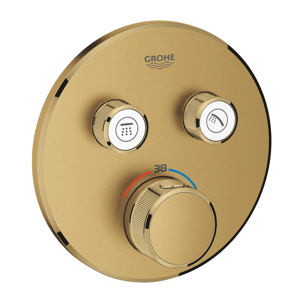 Baterie duș încastrată termostatată 2 cai Grohe GRT Smartcontrol Round BCS