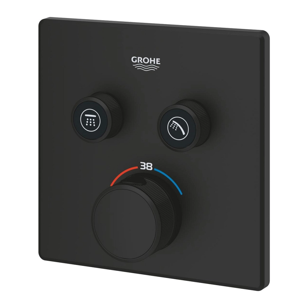 Baterie duș încastrată termostatată 2 cai Grohe GRT Smartcontrol Square PB