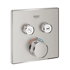 Встраиваемый термостатический смеситель для душа 2 режима Grohe GRT Smartcontrol Steel