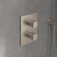 Встраиваемый термостатический смеситель для душа 2 режима Villeroy&Boch Brushed Nickel