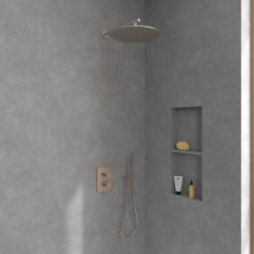 Встраиваемый термостатический смеситель для душа 2 режима Villeroy&Boch Brushed Nickel