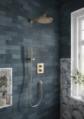 Встраиваемый термостатический смеситель для душа 2 режима Villeroy&Boch Brushed Nickel
