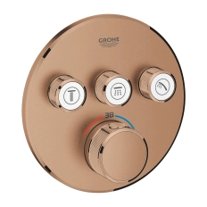 Baterie duș încastrată termostatată 3 cai Grohe GRT Smartcontrol Round BWS