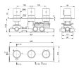 Встраиваемый термостатический смеситель для душа 3 выхода Ideal Standard Ceratherm C100 Magnetic Grey