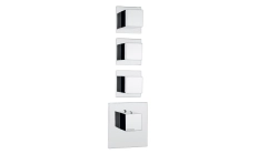 Baterie duș încastrată termostatată 6 cai Bossini CUBE High Flow Z032205030