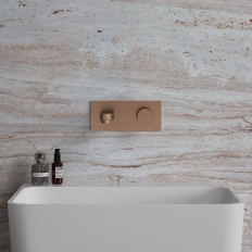 Смеситель встраиваемый для раковины Omnires Contour Brushed Copper CT8015CPB