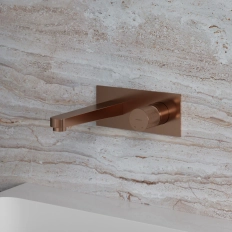 Смеситель встраиваемый для раковины Omnires Contour Brushed Copper CT8015CPB