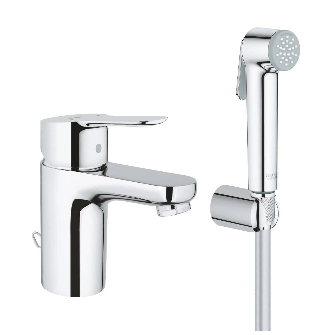 Baterie lavoar cu duș igienic Grohe Bauedge