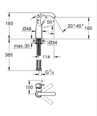 Baterie lavoar Grohe Essence M