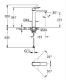 Baterie lavoar înalt Grohe Cubeo Black XL