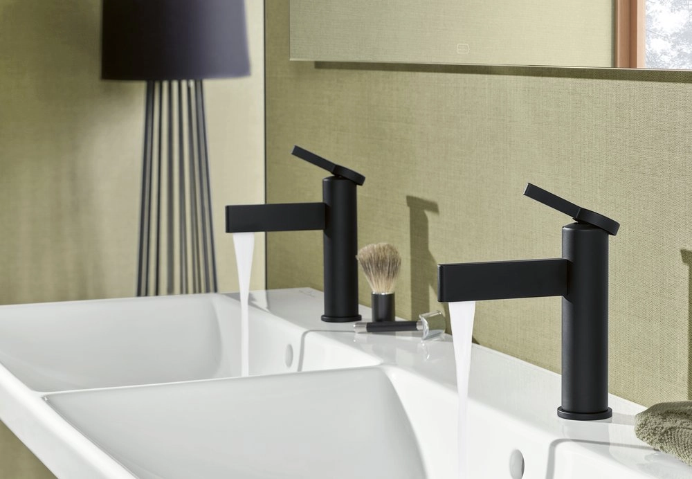 Смеситель для умывальника Villeroy&Boch Dawn (Прямой гусак) Black — 6