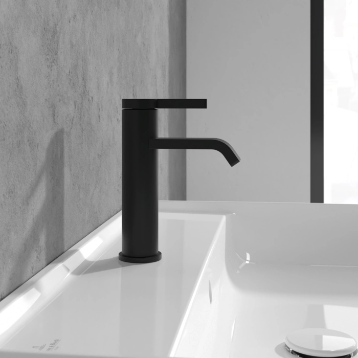 Смеситель для умывальника Villeroy&Boch Dawn (Изогнутый гусак) Black — 2