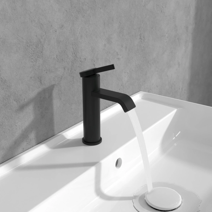 Смеситель для умывальника Villeroy&Boch Dawn (Изогнутый гусак) Black — 4