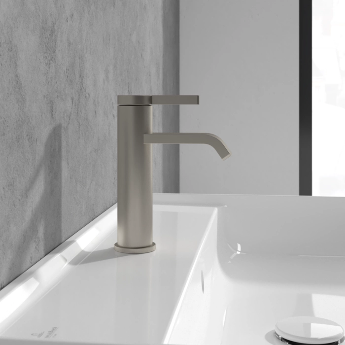 Baterie lavoar Villeroy&Boch Dawn (Pipa curbată) Brushed Nickel — 2
